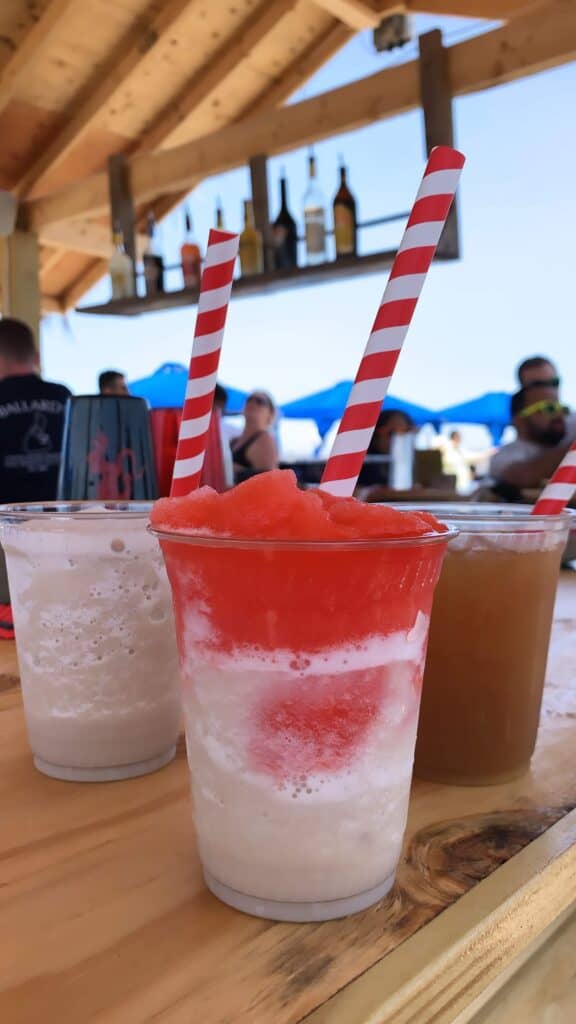 frozen drinks at Ballards Resort Block Island