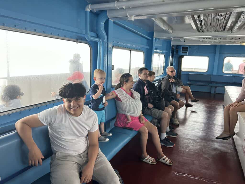 Declan on the Block Island Ferry