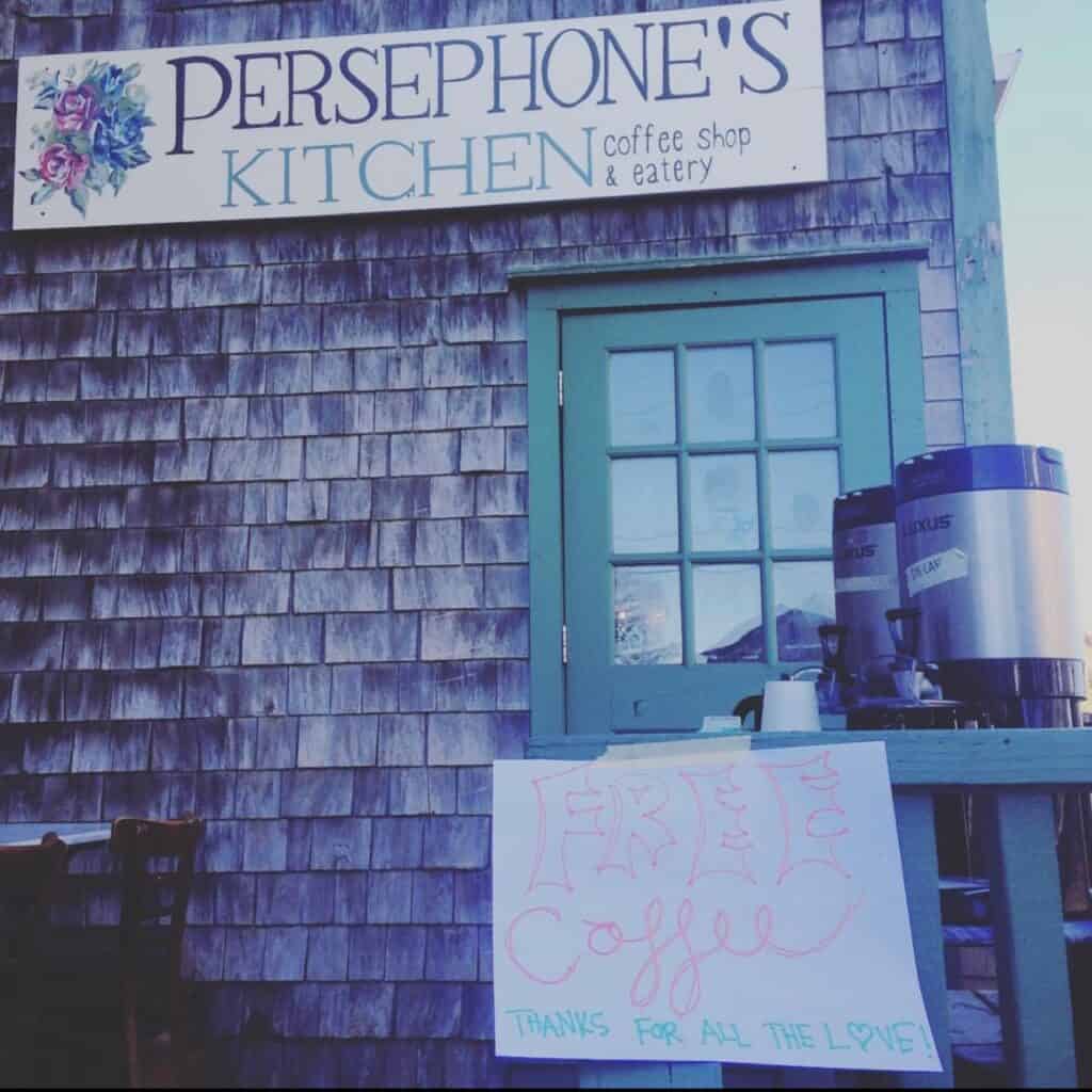 Persephone's Kitchen block island front